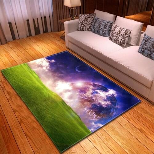 New home decoration carpet flannel antiskid bedroom bedside carpet dining area carpet 3D landscape living room carpet-s