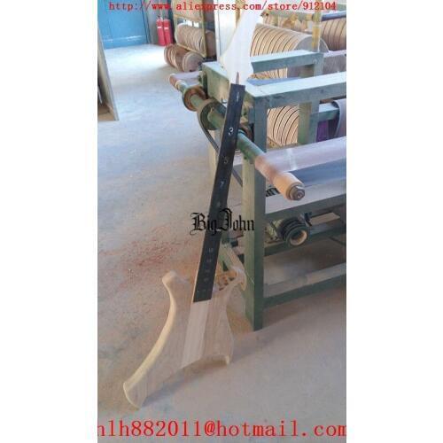 New Big John semi-finished special-shape 4 strings electric bass guitar with elm body without hardware no paint F-3406