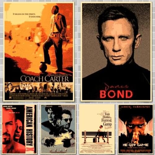 Retro nostalgia Classic Movie Poster Wall Stickers For Home Room Bar Decor Art