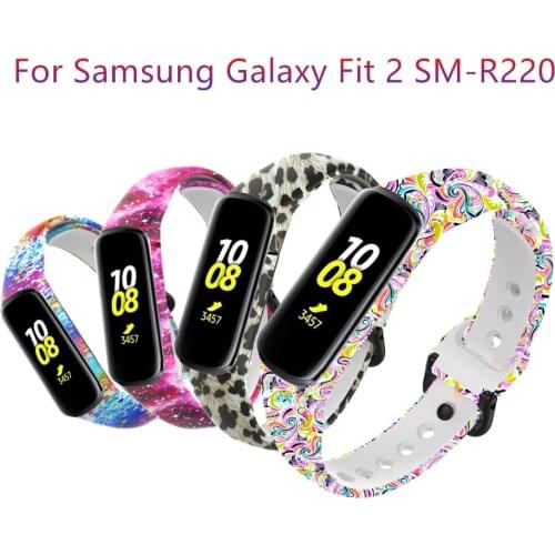Silicone Colorful Sport Strap For Samsung Galaxy Fit 2 SM-R220 Band Bracelet Replacement Watchband Correa For Samsung Band Fit2