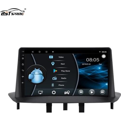 Android system car player touch screen video audio for For Renault Megane 3 Fluence 2008-2014 with wifi bt radio
