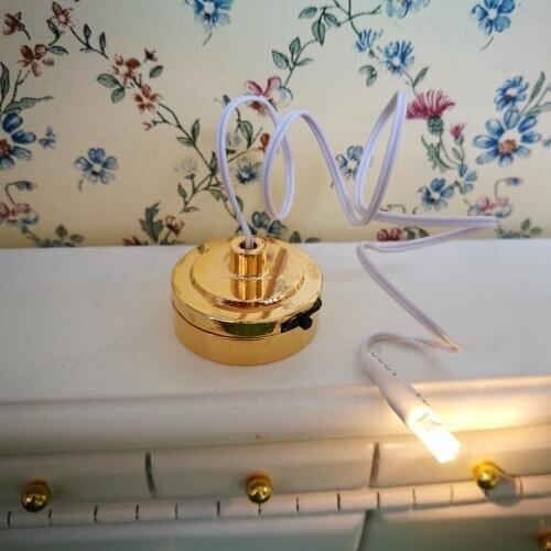 1/12 Scale Dollhouse Room Lamp LED Light Furniture Accessories for Dolls Action Figures