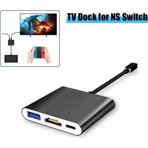 TV Dock for NS Nintendo Switch TV Docking Station Type C to 4K HDMI Adapter USB 3.0 PD Charging for NS Macbook Pro