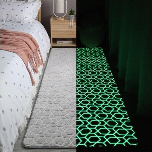 Ultra Soft Fluffy Carpet for Living Room Luminous Shag Rug Faux Fur Non-Slip Printed Floor Carpet Bedroom Kids Baby Room Mats