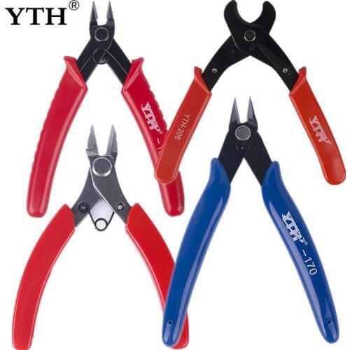 YTH Mini Diagonal Pliers Electrical clamps Wire Cable Cutters Cutting Side Snips Flush Pliers set of plier Nipper Hand Tools