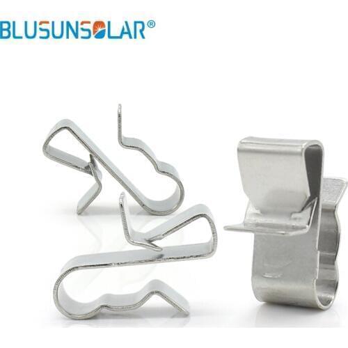1000 Pcs /Lot High Quality PV Cable Clip Stainless Steel Solar Cable Clips For Solar System Mounting Installation