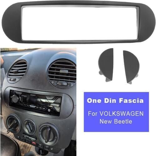 1din Radio Fascia For VOLKSWAGEN VW Beetle Frame DVD Stereo Panel Dash Mounting Installation Trim Kit