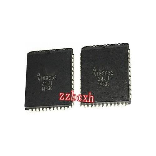 2PCS/LOT New original AT89C52-24JI AT89C52 PLCC-44