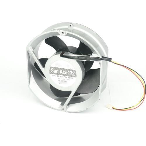 24V DC 172x150x51mm Axial Radiator Fan 320CFM 4500RPM Dual Ball Bearing