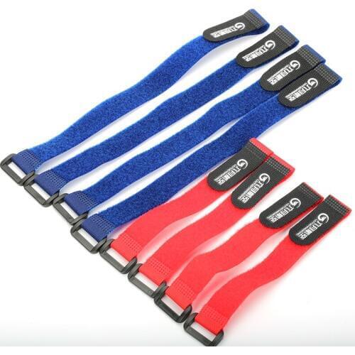 4pcs 20cm 30cm 40cm 45 cm Blue Red Battery Belt Tie Magic Strap for Airplane Helicopter drone Fixed battery