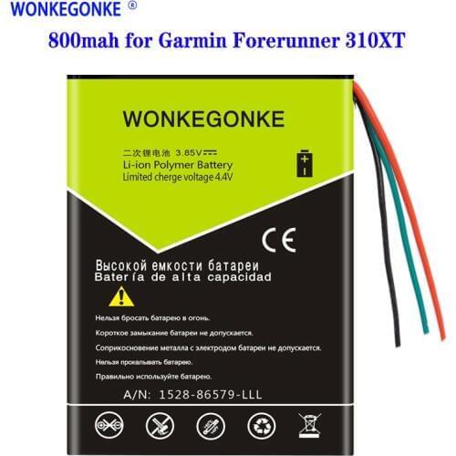 WONKEGONKE 800mah Battery 361-00041-00 for Garmin Forerunner 310XT battery