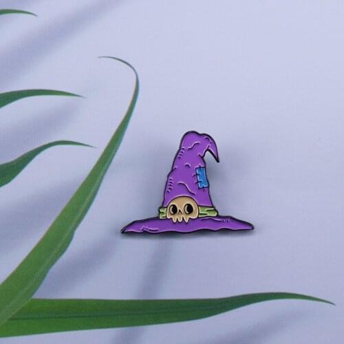 Magic wizard hat enamel pin