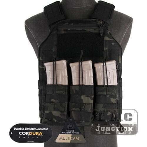 Emerson LBX-4020 Tactical Plate Carrier W/ M4 Mag Pouch Lightweight Adjustable A2 Armatus II Body Armor Slick Vest MCBK