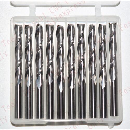 5mm*25mm,10pcs,Free shipping 2 Flutes End Mill,CNC machine milling Cutter,Solid carbide woodworking tool,PVC,MDF,Acrylic,wood