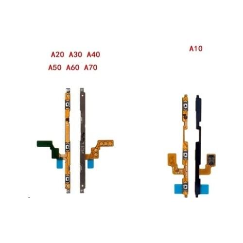 10Pcs/Lot,New Power on/off Volume Key Button Flex Cable Ribbon For Samsung A10 A20 A30 A50 A60 A70 Parts