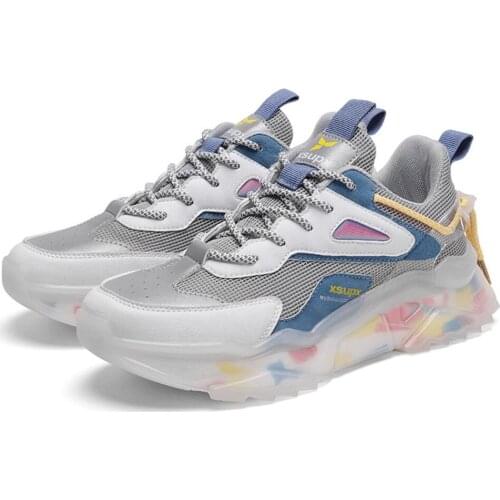 Mesh Men Shoes Breathable White Mens Sneakers Trendy Lace-Up Lightweight Black Walking Big Size Man Tenis Shoe Zapatillas Hombre