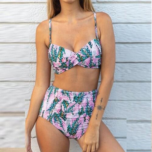 New Print Summer Sexy Women Bikini Set Push Up Bathing Suit Swimsuit Bikinis Brazilian Swimsuit Beach Swimwear 2 Peice Set