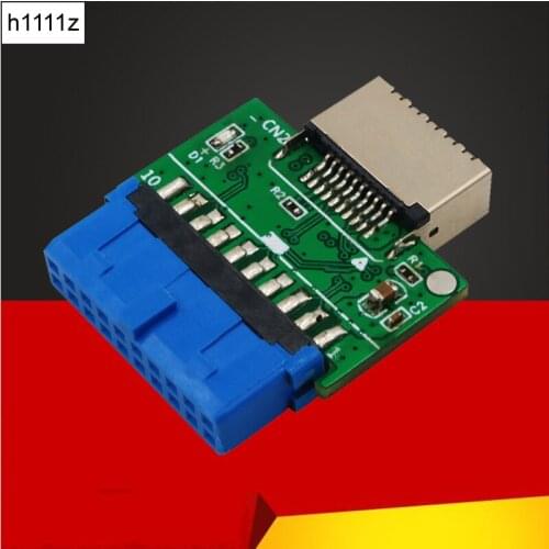 TYPE-E to USB 3.0 Riser Connector Type C USB3.1 Front Panel Socket USB 19 Pin to TYPE-E 20 Pin Header Adapter for Motherboard PC