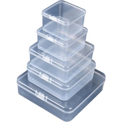 5 CHOICES Plastic Box for Coins, Business Card, ID Card, Desk Tiny sundries Clips, Beads Craft small Accessories