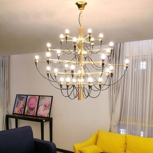 Postmodern light luxury chandelier hotel lobby villa living room dining room staircase headlights beauty salon lighting creative chandelier