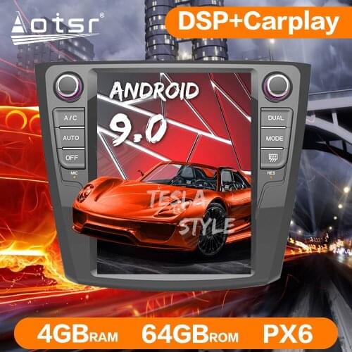 Android 9 Tesla Style 64GB PX6 Car GPS Navigation Multimedia Player Headunit For Renault Kadiar 2016 2017 2018 Tape Recorder DSP