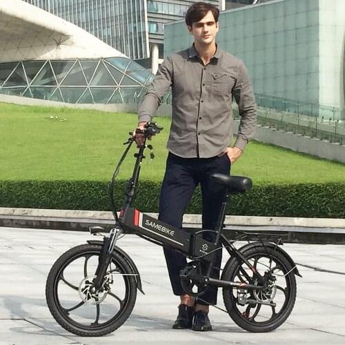 EU Stock 20 Inch Samebike 20LVXD30 Cycling Folding Smart Electric Bike 48V 10.4AH 350W 35km/h E-Bike with EU Plug