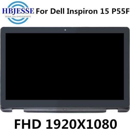15.6" Laptop LCD Assembly with Touch For DELL Inspiron 15 P55F LCD With Touch Screen Assembly P55F P55F001P55F002 (1920*1080)