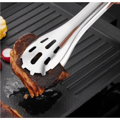 1Pcs Stainless Steel Bbq Food Tongs Pastry Clamp Barbecue Tongs Kitchen Utensils Cooking Kitchen Accessories Tools