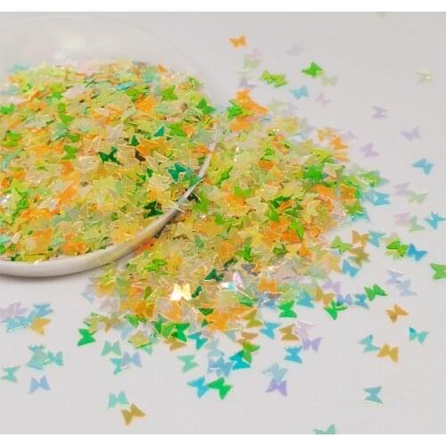 10g 3mm Butterfly Sequins Matte Nail Art Loose Sequins For Crafts Glitter Paillette Scrapbooking Sequin Decorations Diy Material
