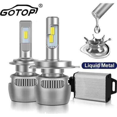 2pcs H4 Led Bulb H7 H1 H11 LED Car Headlights 9005 HB3 9006 HB4 Super Bright CSP Auto Fog Lights 100W 25000LM Liquid Metal DC12V