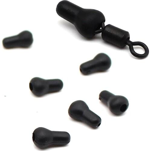 20PCS Carp Fishing Accessories Soft Tulip Beads Hair Rig Shock Beads Tulip Buffer Beads Knot Protector Fishing Lures Accessories