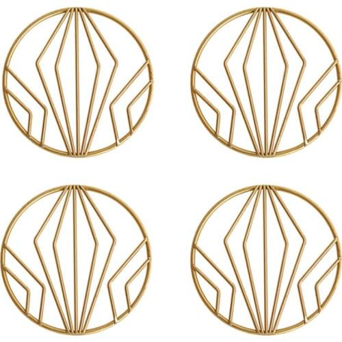 4Pcs Iron Insulation Pads for Hot Dishes-Insulated Hot Pads for Cup Heat Resistant Mats for Home