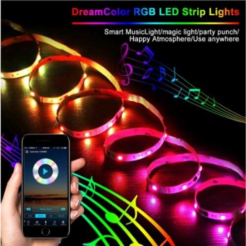 Bluetooth intelligent WiFi LED Controller Apply to SMD DC5V-24V 5050 WS2811 WS2812B SK6812 Single Color RGB RGBW LED Strip