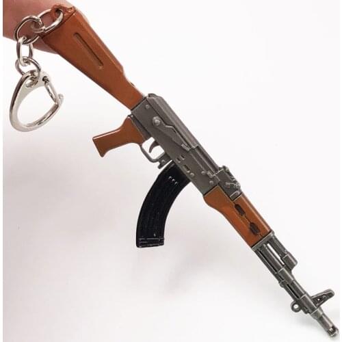 11cm PUBG 7.62mm Weapon Rifle AKM Model AK 47 Toys Gun llaveros chaveiro sleutelhanger tabanca AK47 Keychains