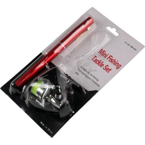 EMMROD 1 meter new pen fishing rod with XM100 mini metal spinning wheel H4 Free Shipping