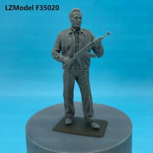 1/35 scale die-casting 75mm resin soldier needs hand-painted character model toy free shipping