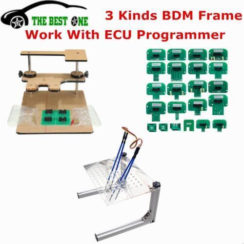 Best Quality Metal LED BDM FRAME Stalinless Steel With 4 Probe Pens 22pcs BDM Adapters For KTAG/KESS/Fgtech ECU Chip Tuning Tool
