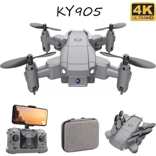 KY905 Mini Drone With 4K Camera HD Foldable Drones Quadcopter One-Key Return FPV Follow Me RC Helicopter Quadrocopter Kids Toys