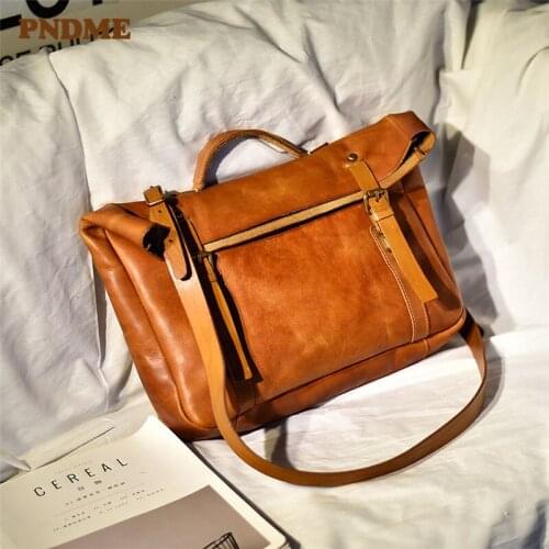 Fashion vintage high quality natural real cowhide womens messenger bag casual outdoor luxury genuine leather shoulder bag