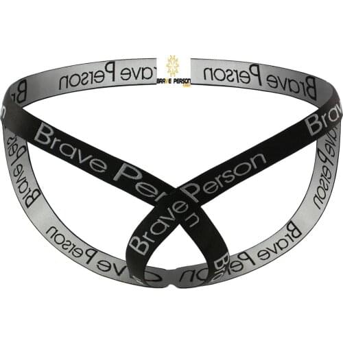 2019 New Design Brand BRAVE PERSON Men Jockstrap Thongs Gay Underwear Jock Strap Men Sexy Thong Tangas G-Strings
