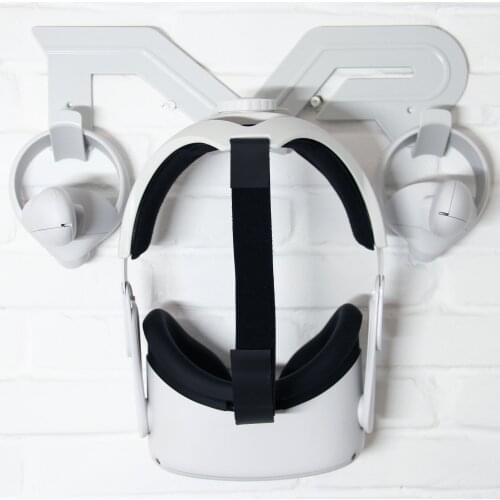 VR Tool Wall Mount Storage Hook Stand for Oculus Quest 2,Quest ,Rift-S,HP Reverb G2 ,HTC Vive Pro Headset and Touch Controllers