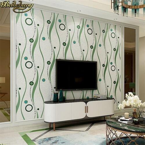 Beibehang papel de parede 3D Minimalist Geometry Picture Wallpaper Roll Flocking Wall paper Living room Bedroom TV Background