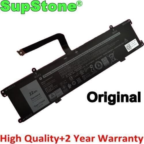 SupStone Genuine Original FTD6M 06HHW5 K17M-BK-US 6HHW5 K17M Laptop Battery For Dell Latitude 7285 2-IN-1 Keyboard E7285