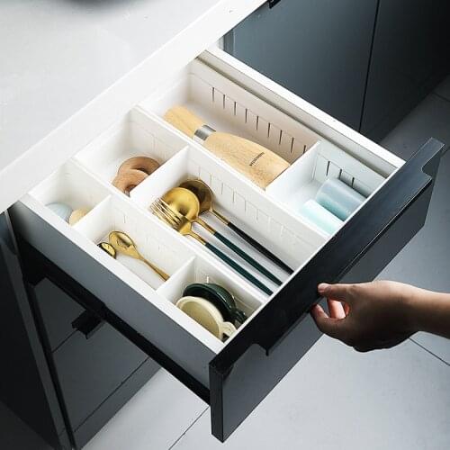 Storage Organizer Box Kitchen Plastic Organizer For Makeup Clothes Tableware Divider Office Kitchen Tools Grocery Storage Tray