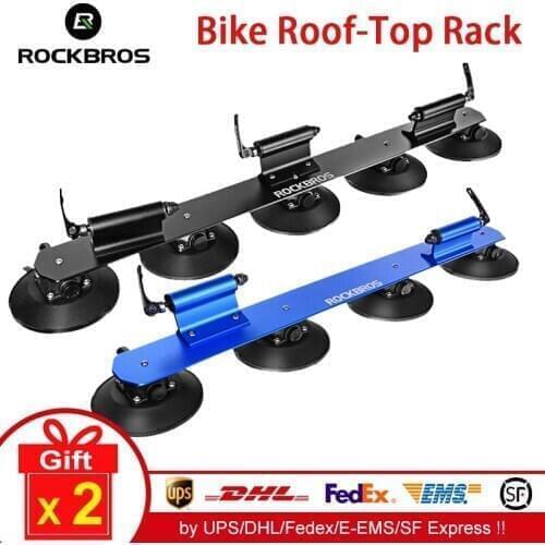 ROCKBROS Suction Roof-Top Bike Carrier Car Carry Bicycle Rack Quick Hub Install MTB Road Bike Universal Racks Vacuum Accessory