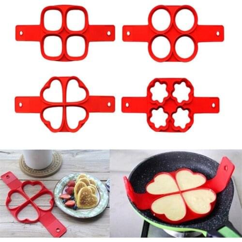 Silicone Boiled Fried Egg Forming Machine Fried Egg Mold Egg Pancake Ring Non-stick Pancake Machine Kitchen Baking Accessories