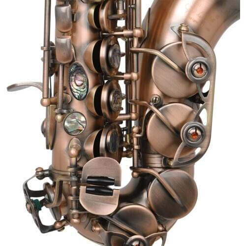 Soprano Saxophone Kit White Sax Brass Instrument Vent With Gloves Case Cleaning Cloth Etc