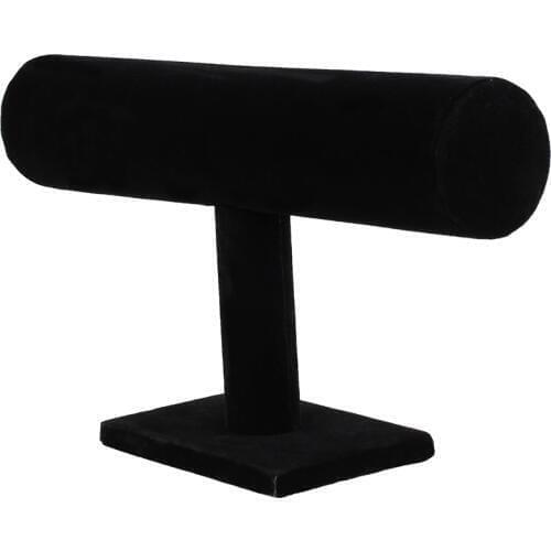 Stand Bracelet Chain Bangle Watch T-bar Rack Holder Display Jewelry Black