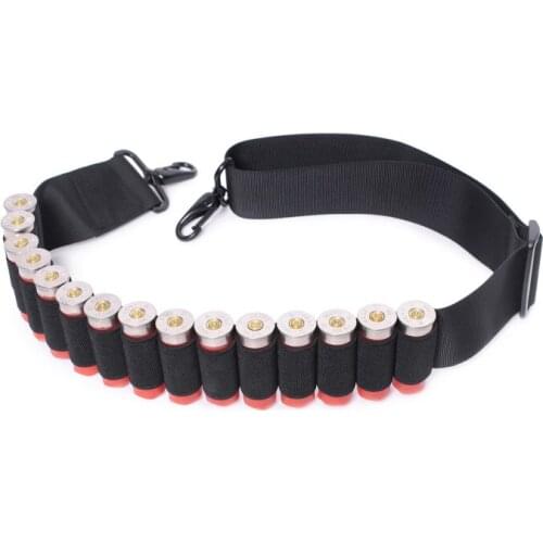 Tactical Airsoft Gun-Sling 15 Rounds Rifle-Bullets Strap Ammo Holder Sling Strap Cartridge Hunting Strap Hunting Accessories