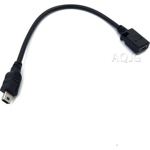 10cm Mini USB B Type 5pin Male to Mini USB Female Mini USB Male to Female Extension Cable AQJG